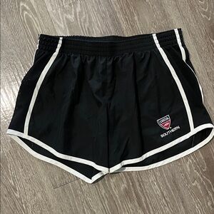 Augusta Sportswear Black and White Women's Athletic Shorts